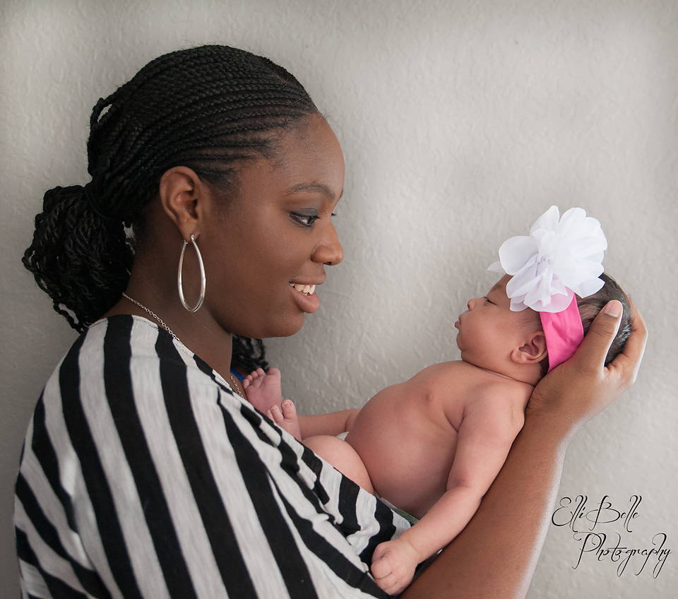 Newborn baby girl, ElliBelle Photography Palm Beach FL
